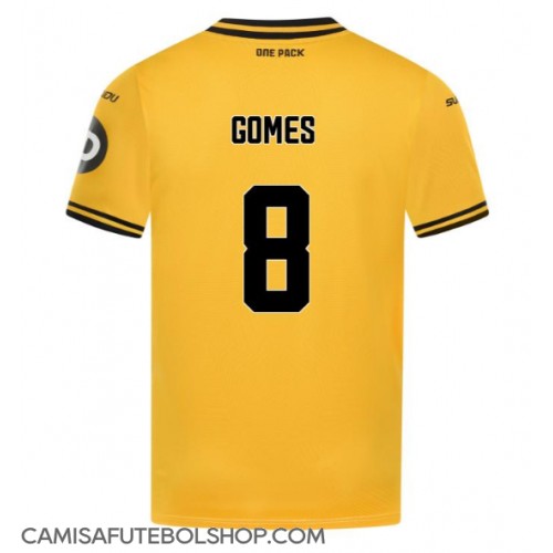 Camisa de time de futebol Wolves Joao Gomes #8 Replicas 1º Equipamento 2024-25 Manga Curta